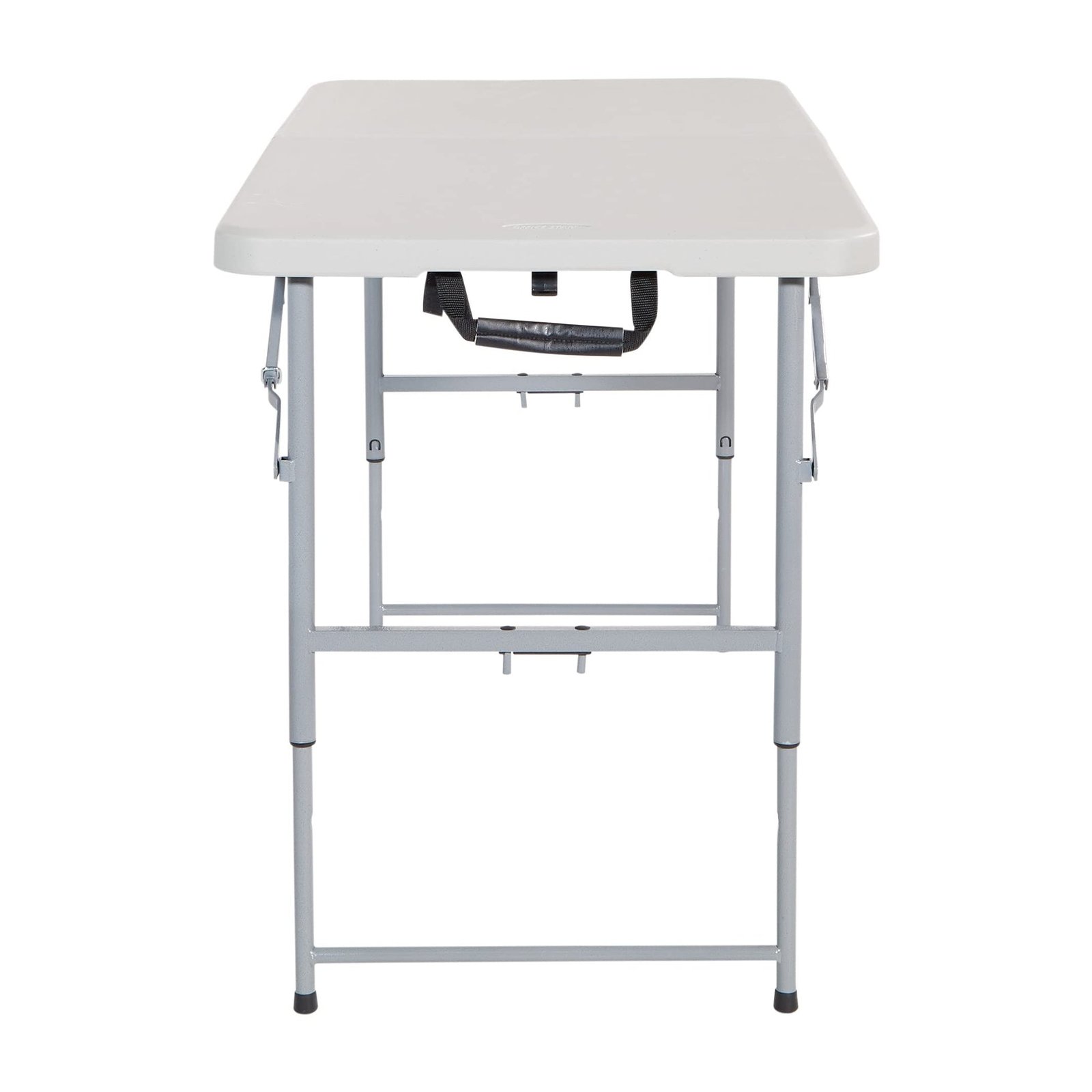 Office Star Products 4-Foot Height-Adjustable Folding Resin Table Light Gray